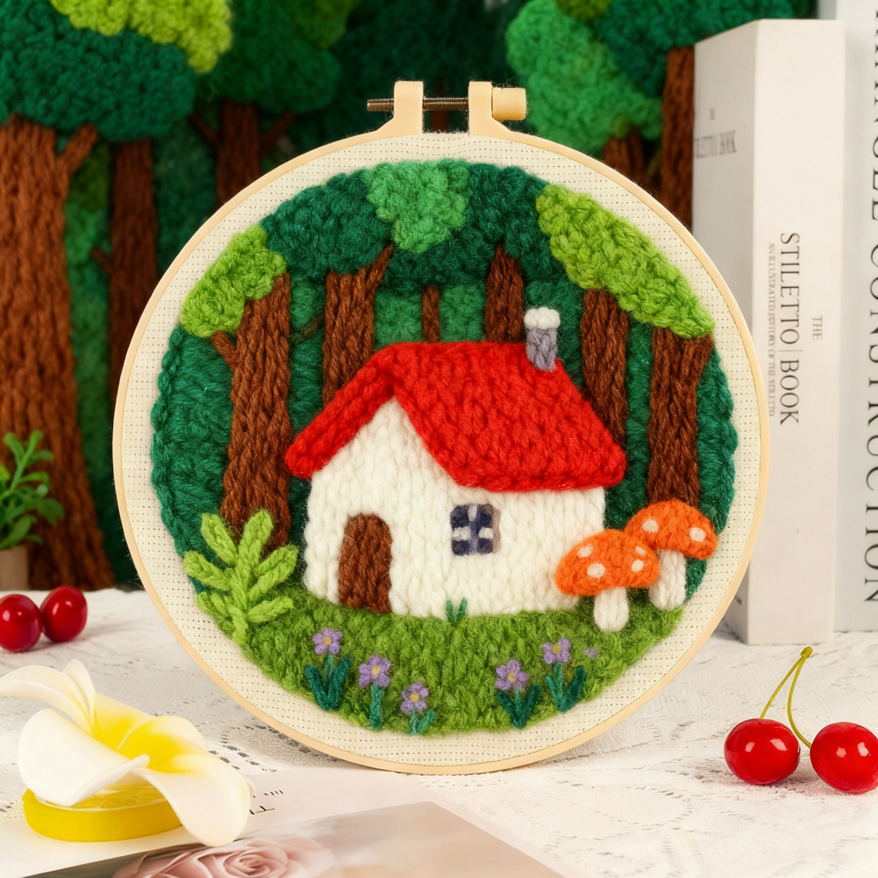 Forest House Punch Needle Kit