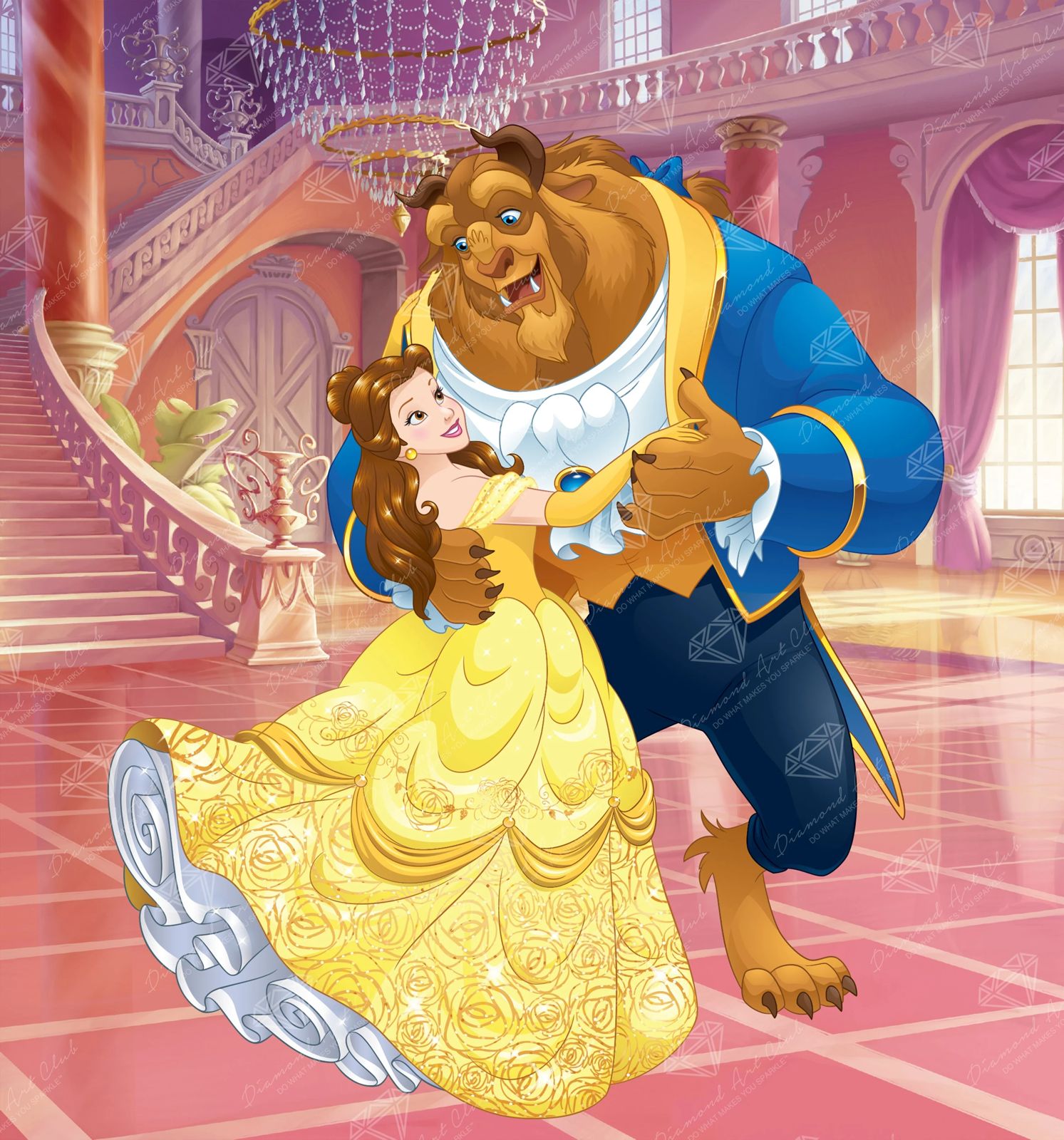 Beauty and the Beast Gem Painting Kit