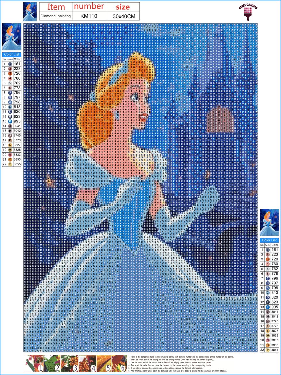 Cindrella Gem Painting Kit