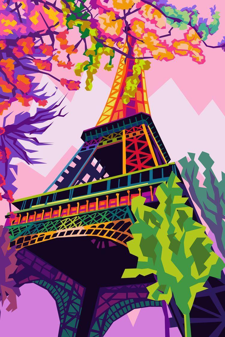 Eiffel Tower Gem Painting Kit