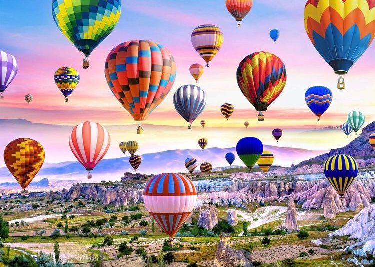 Hot Air Balloons Gem Painting Kit
