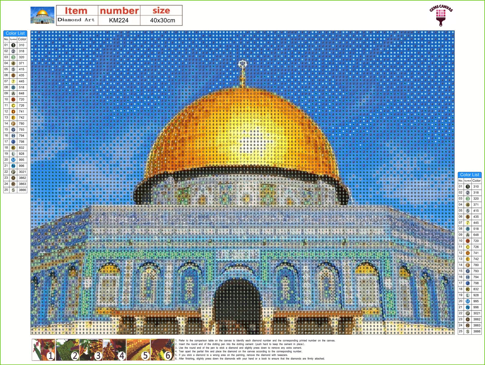 Al Aqsa Gem Painting Kit