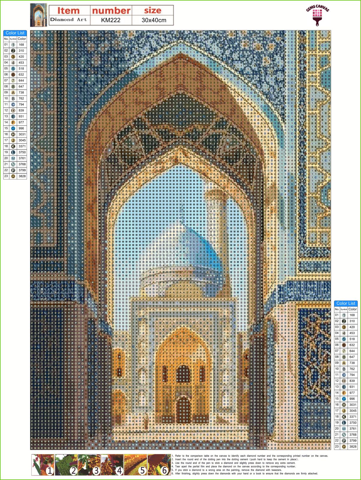 Majestic Mosque Gem Painting Kit