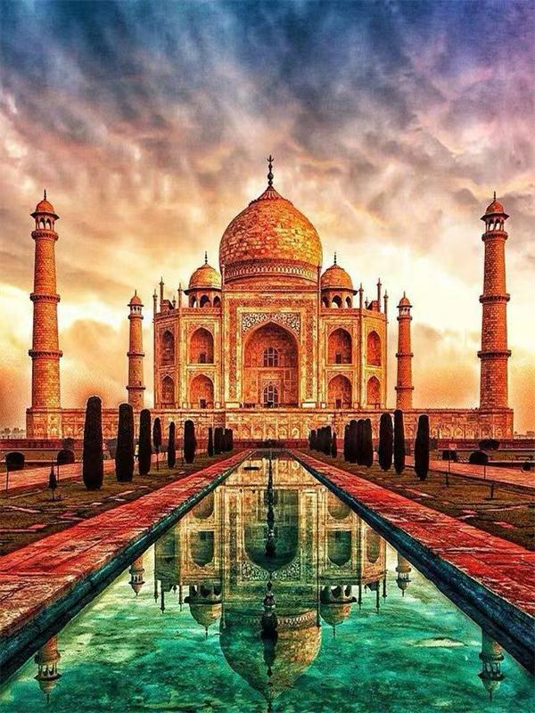 Majestic Taj Mahal Gem Painting Kit