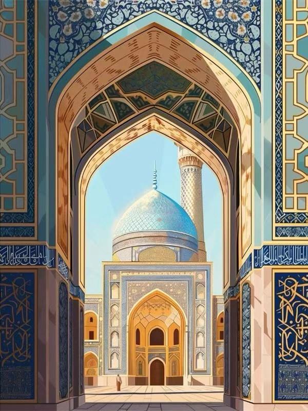 Majestic Mosque Gem Painting Kit