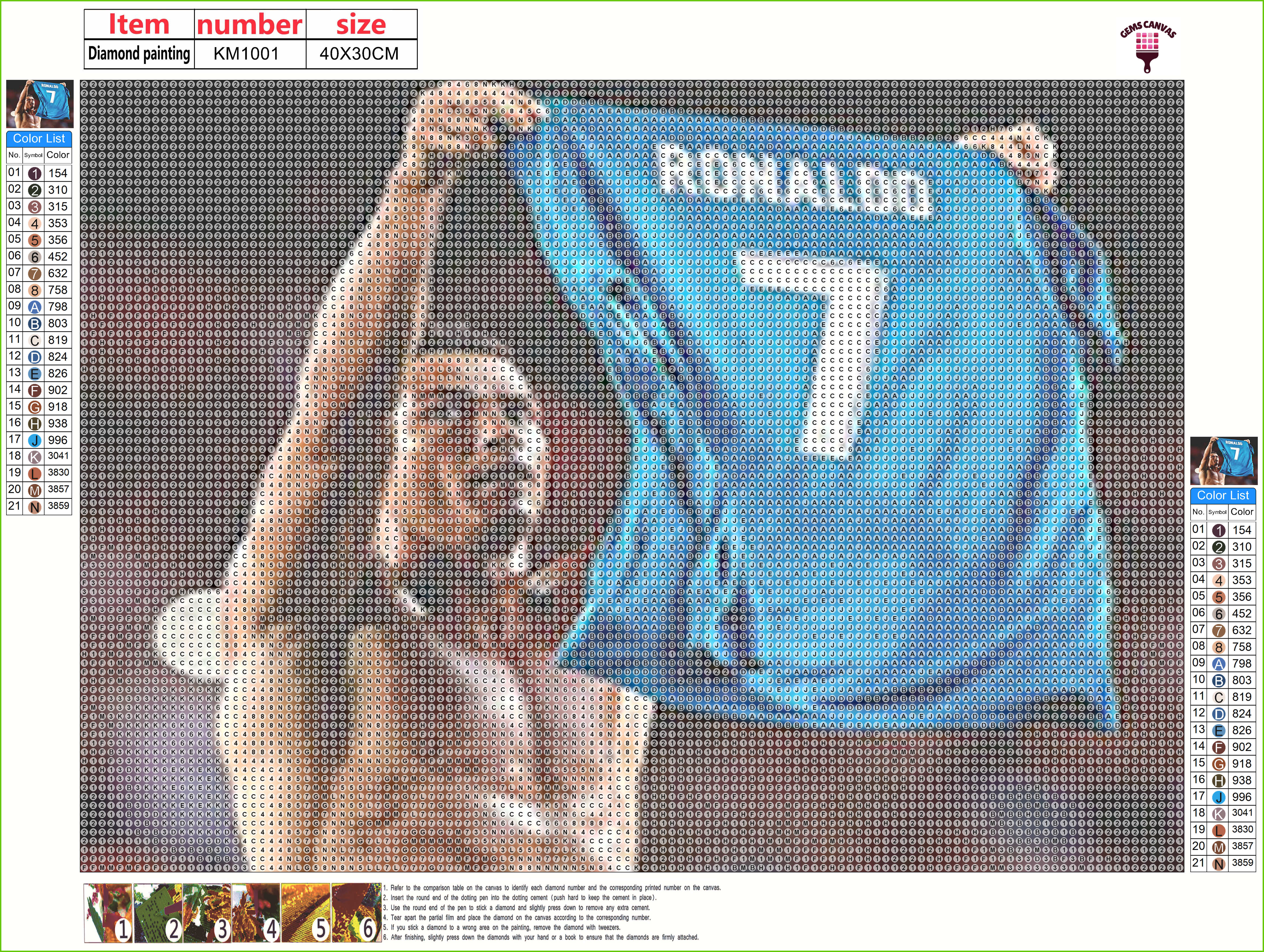 Ronaldo Gem Painting Kit