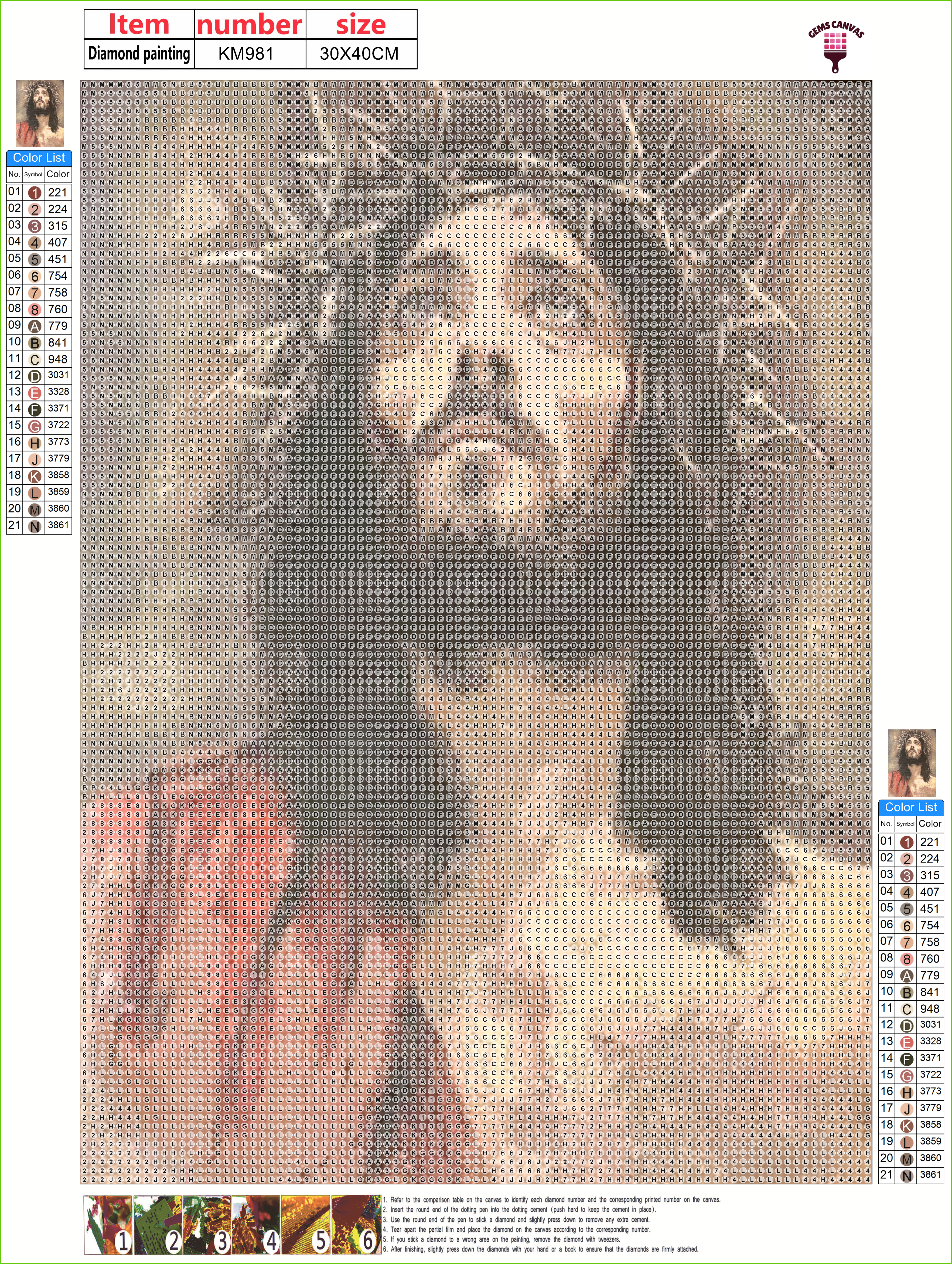 Sacred Gaze Gem Painting Kit