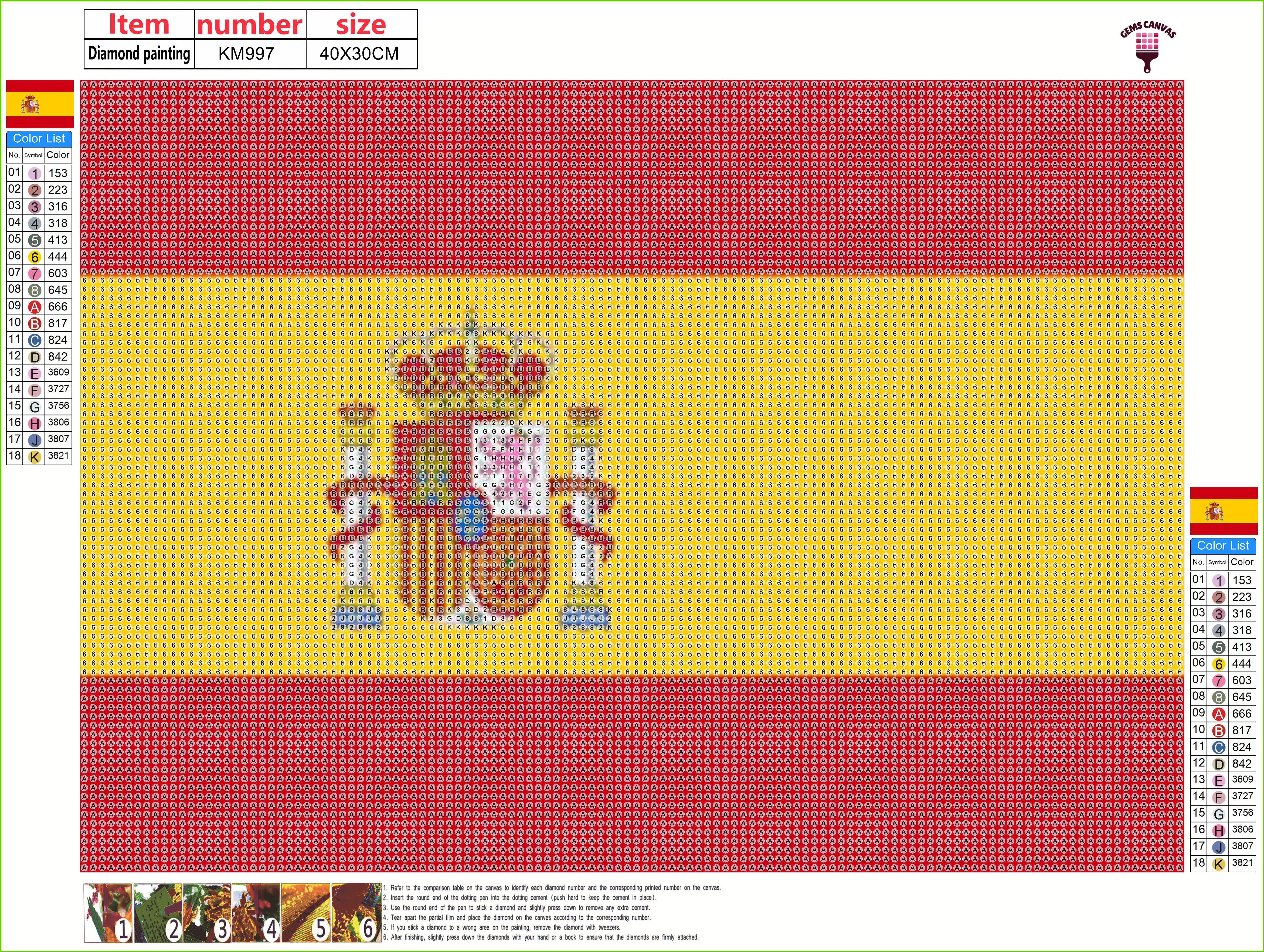 Spain Gem Painting Kit