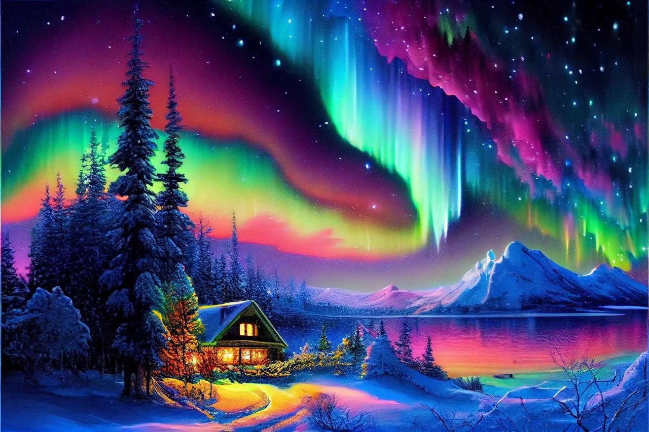 Vibrant Aurora Gem Painting Kit