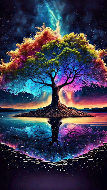 Vibrant Wisdom Tree Gem Painting Kit