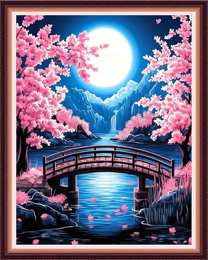 Peach Blossom Moon Cross-Stitching Kit