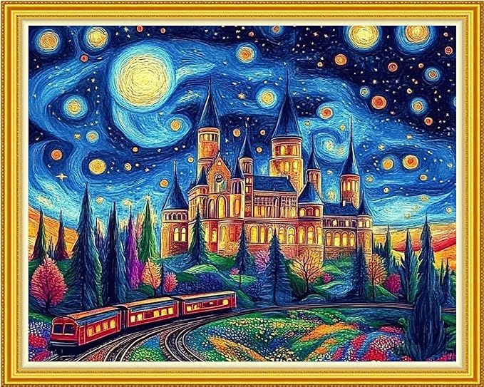 Van Gogh Castle Cross-Stitching Kit