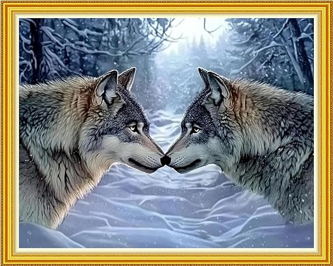 Winter Wolves Cross-Stitching Kit