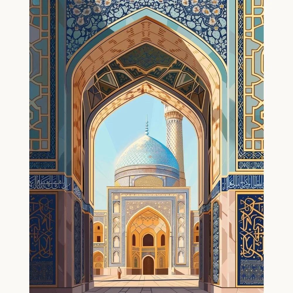 Majestic Mosque Gem Painting Kit