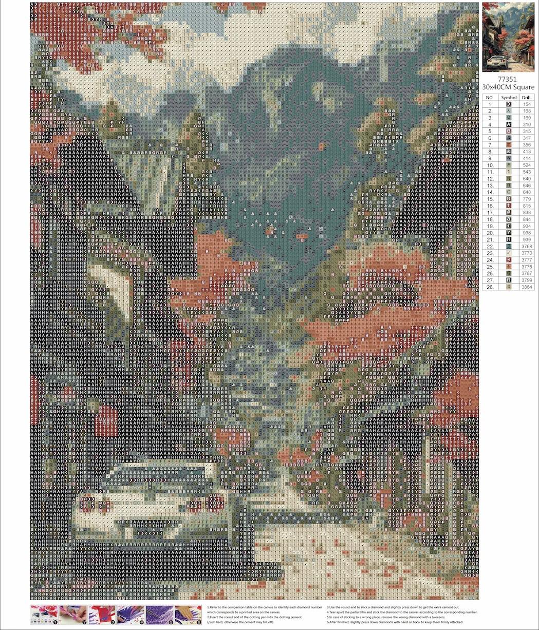 Godzilla Hometown Gem Painting Kit
