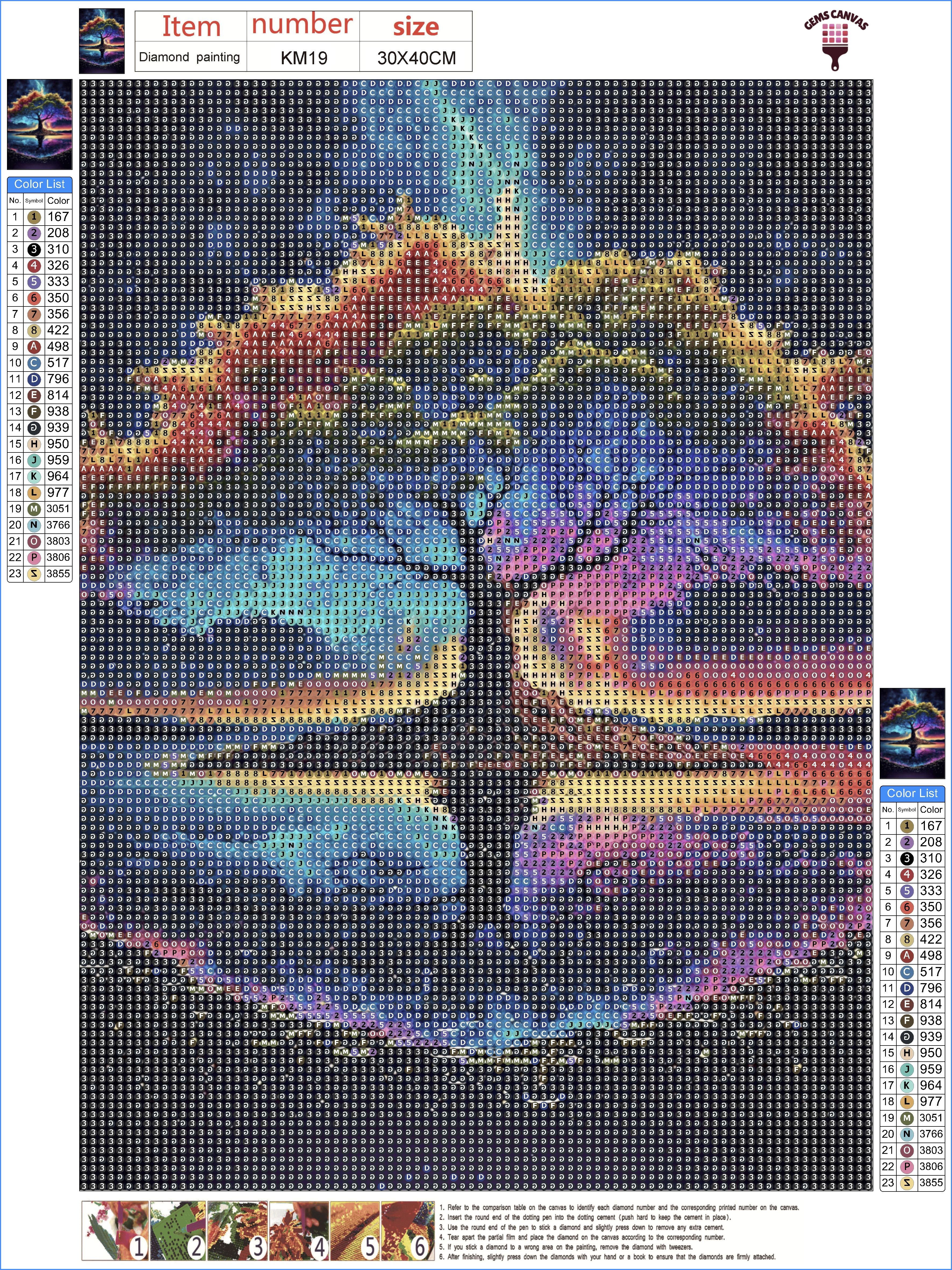 Vibrant Wisdom Tree Gem Painting Kit