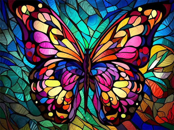 Butterfly Glass Art Gem Painting Kit