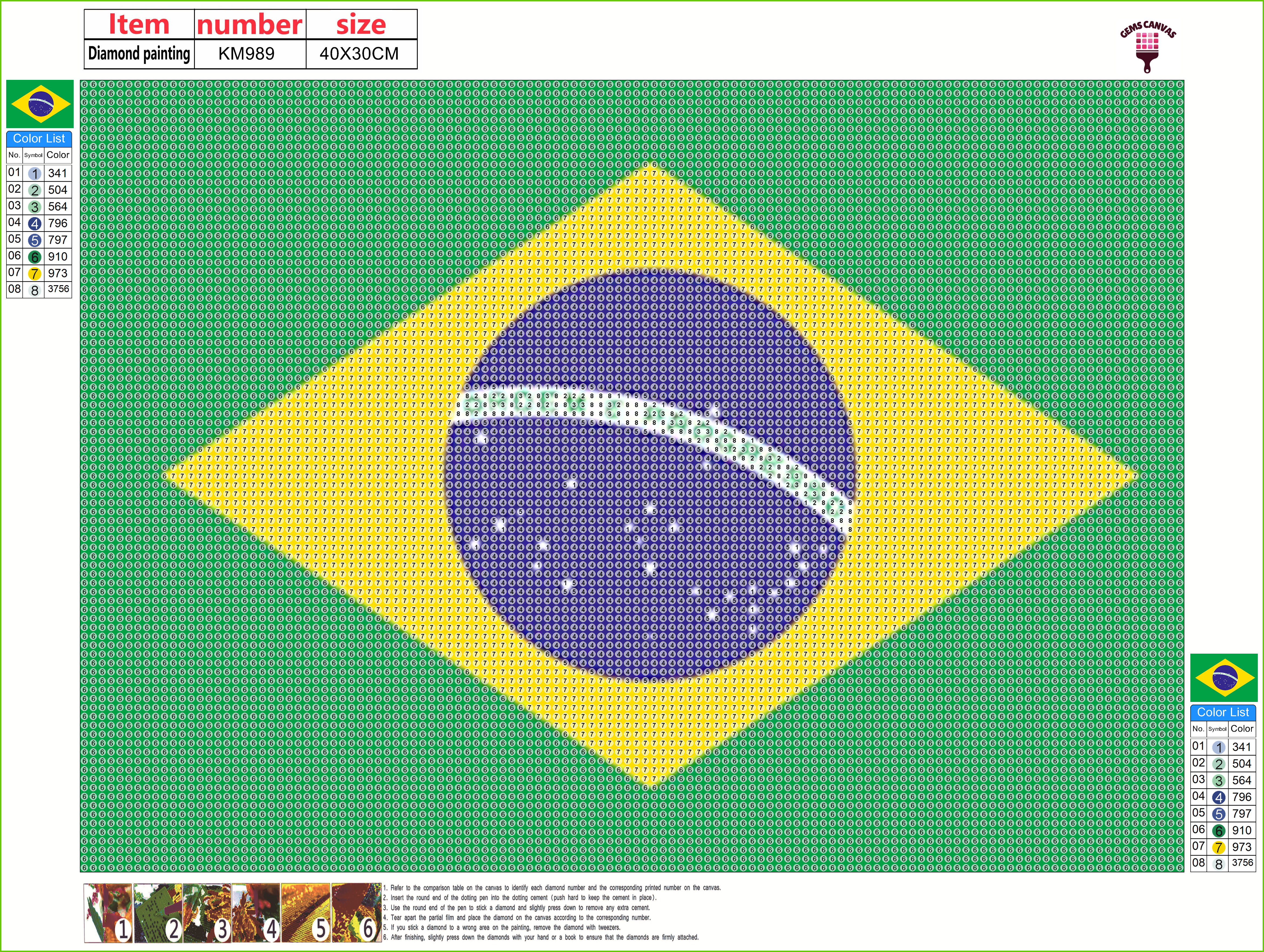 Brazil Gem Painting Kit