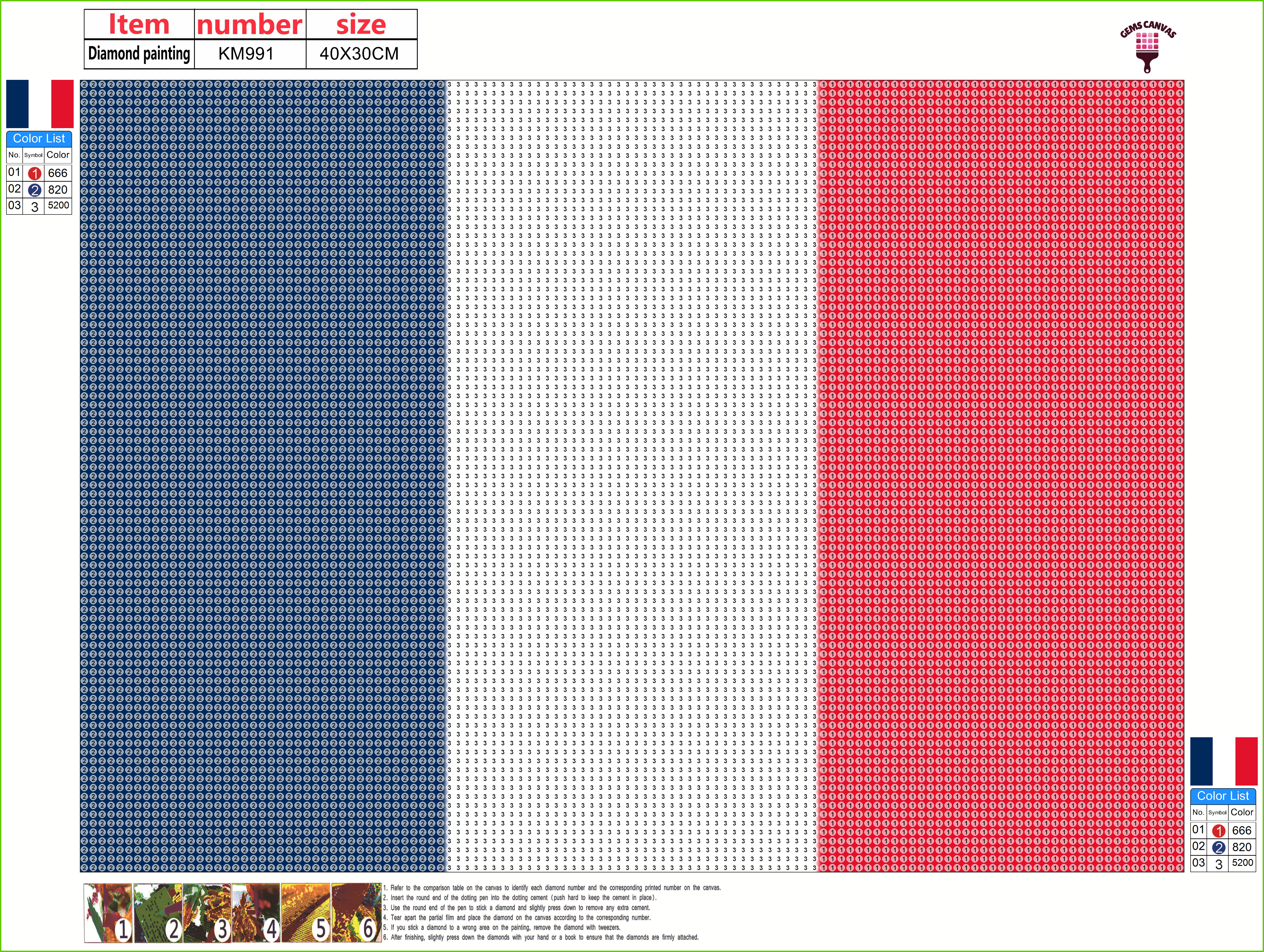 France Gem Painting Kit