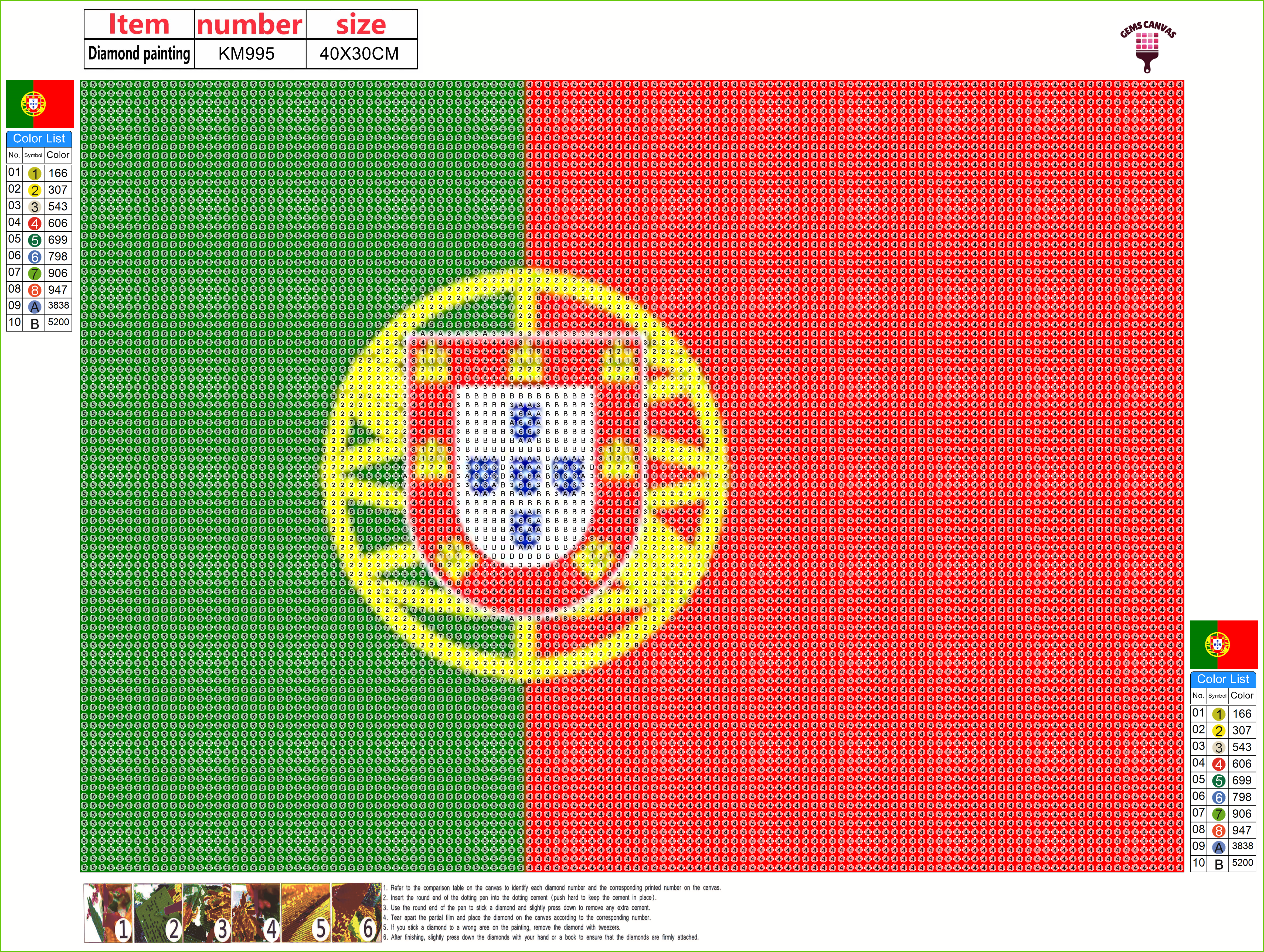 Portugal Gem Painting Kit