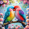 Vibrant Love Birds Cross-Stitching Kit