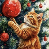 Feline Festive Cross-Stitching Kit