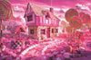 Pink Castle Gem Painting Kit