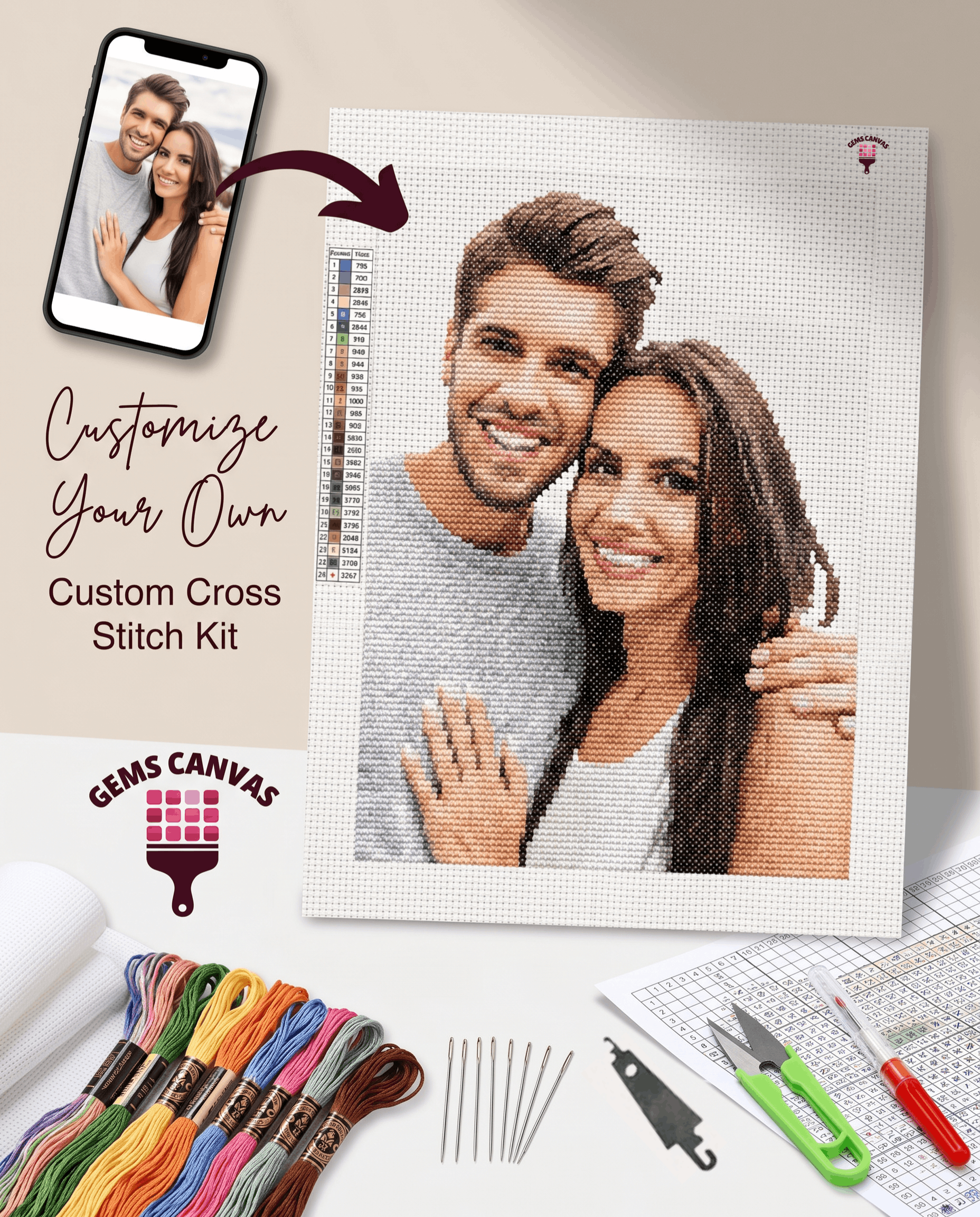 Customize Your Own Cross Stitch Canvas